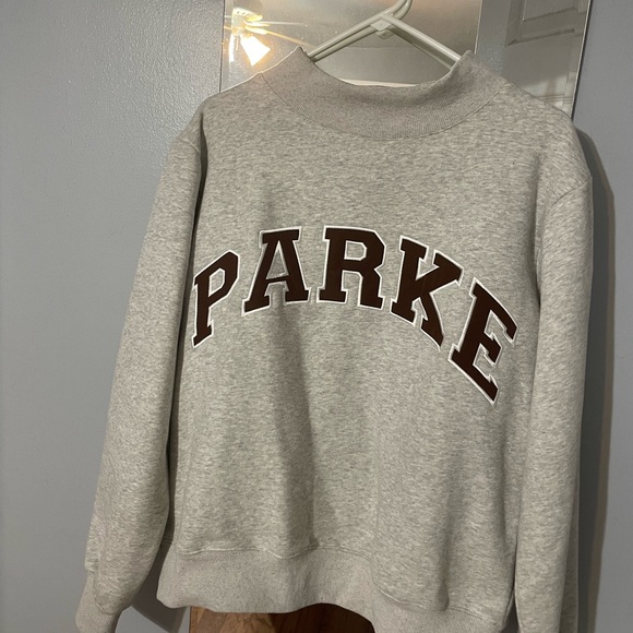 Gray PARKE Women's Crew Neck Sweater - Picture 2 of 3